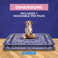Load image into Gallery viewer, Washable Dog Pee Pads Waterproof & Reusable (2 Pack, 36x36) – Washable Puppy Pads, Absorbent Pee Mat, Non-Slip Potty Pads, Crate Mat, Pee Proof Dog Rug, Floor Protector, Incontinence & Whelping
