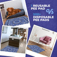 Load image into Gallery viewer, Washable Dog Pee Pads Waterproof & Reusable (2 Pack, 36x36) – Washable Puppy Pads, Absorbent Pee Mat, Non-Slip Potty Pads, Crate Mat, Pee Proof Dog Rug, Floor Protector, Incontinence & Whelping
